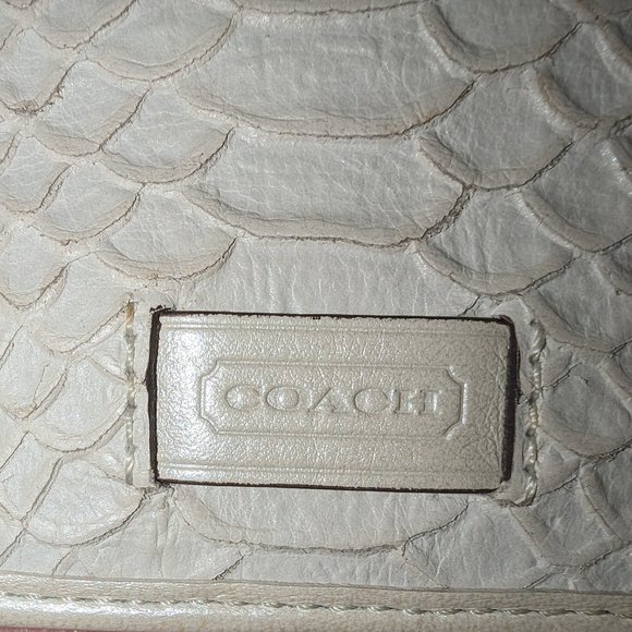 Coach Clutch - White Python - Picture 10 of 14